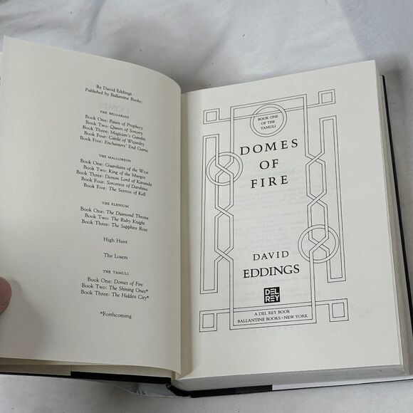Domes of Fire by David Eddings 1st Edition 1st Printing True First Edition - Picture 5 of 10